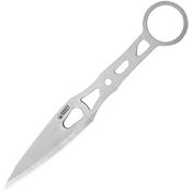 Kubey 401 Kunai Stonewash Fixed Blade Knife Skeletonized Handles