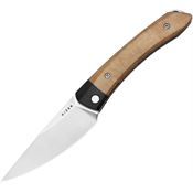 Kizer 4663A2 Mini Momo Satin Nitro V Linerlock Knife Black Micarta Handles
