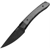 Kizer 4663A1 Momo Black Stonewash Nitro V Linerlock Knife Black Micarta Handles