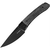 Kizer 3663C2 Mini Momo Black 154CM Linerlock Knife Black Micarta Handles