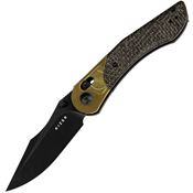Kizer 3636C1 Mini Mystic Black Stonewash Nitro V Clutch Lock Black Micarta Handles