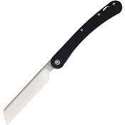 Daggerr 2302BKS Boris Britva Satin VG10 Linerlock Knife Black G10 Handles