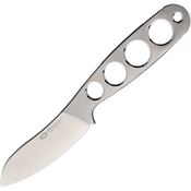 WithArmour 07965 Naked Muk Stonewash Fixed Blade Knife Skeletonized Handles