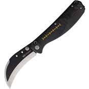 WithArmour HY12760BK Porcini Two-Tone Slip Joint Knife Black Micarta Handles
