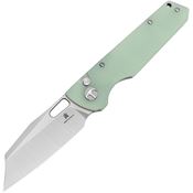 Bestech MK11A Bestechman Guardian Satin D2 Carbon Steel B-Lock Knife Jade G10 Handles