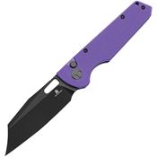 Bestech MK11H Bestechman Guardian Black D2 Carbon Steel B-Lock Knife Purple G10 Handles