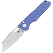 Bestech MK11D Bestechman Guardian Satin D2 Carbon Steel B-Lock Knife Blue G10 Handles