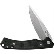 Case XX 25879 Marilla Stonewash Part Serrated Drop Point Framelock Knife OD Green/Black Handles