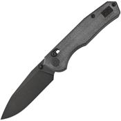 CMB 18B Explorer Black Stonewash Axis Lock Knife Black Micarta Handles