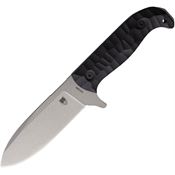 Cobratec PSKBKS PSK Stonewash Spear Point Fixed Blade Knife Black G10 Handles