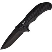 ElitEdge 10A110BK Crossbar Lock Knife Assist Open Black Handles