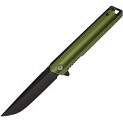 ElitEdge 10A115GN Linerlock Knife Assist Open Green Handles