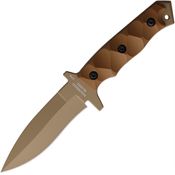 Halfbreed MCK01DE Medium Clearance Dark Earth Spear Point Fixed Blade Knife Flat Dark Earth G10 Handles
