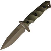 Halfbreed MCK01ODG Medium Clearance OD Green Spear Point Fixed Blade Knife OD Green G10 Handles