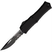 Microtech 1703M2T Auto Hera II Mini Two-Tone Part Serrated OTF Knife Tan Handles