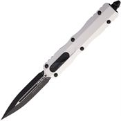 Microtech 2251CR Auto Dirac Two-Tone Double Edge Dagger OTF Knife Gray Handles