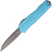 Microtech 124110APTQ Auto Cypher II Apocalyptic Wharncliffe OTF Knife Turquoise Handles