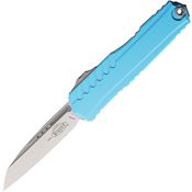 Microtech 124110TQ Auto Cypher II Stonewash Wharncliffe OTF Knife Turquoise Handles