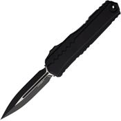 Microtech 12421T Auto Cypher II Two-Tone Double Edge Dagger OTF Knife Black Handles