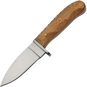 Pakistan 203483 Mosaic Kickerwood Hunter Fixed Blade Knife Brown Wood Handles