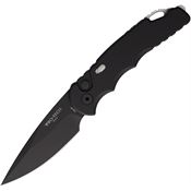 Pro Tech T503 Auto Tactical Response 5 Black Drop Point Knife Black Handles