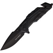 Tac Force 2004BK Black Drop Point Folder Knife Black Handles