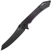 Tenable 1060A3 Colibri Tech Black Stonewash Nitro V Sheepsfoot Linerlock Knife Black/Purple G10 Handles