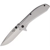 Bear & Son 112A Assist Open Drop Point Framelock Knife Stainless Handles