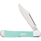 Case XX 18109 Mini Copperlock Knife Seafoam Green Handles