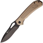 Cattlemans 0023T Terragator Black Linerlock Knife Bronze Handles