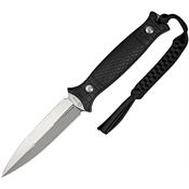 Civivi 230261 Perfrico Satin Double Edge Dagger Fixed Blade Knife Black G10 Handles
