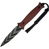 Civivi 230263 Perfrico Tiger Double Edge Dagger Fixed Blade Knife Burgandy G10 Handles