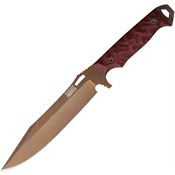 Dawson 83625 Marauder XL Arizona Copper Fixed Blade Knife Red Black G10 Handles