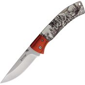 Elk Ridge 2012WF Lockback Knife Wolf Handles
