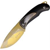 Elk Ridge FIX112TN Fixed Blade Knife Gold Handles