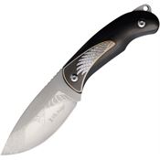 Elk Ridge FIX112BK Fixed Blade Knife Black G10 Handles