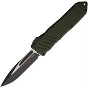 Guardian Tactical 118211 Auto Recon 040 Two-Tone Elmax Spear Point OTF Knife OD Green Handles
