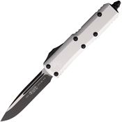 Microtech 2311CR Auto UTX-85 Two-Tone OTF Knife Silver Aluminum Handles