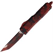 Microtech 2331RCS Auto UTX-85 Tanto OTF Knife Red Camo Handles