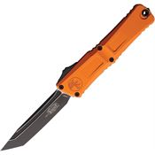 Microtech 11441OR Auto Combat Troodon Gen III Two-Tone Tanto OTF Knife Orange Handles