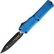 Microtech 11421BL Auto Combat Troodon Gen III Double Edge Dagger OTF Knife Blue Handles