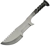 Pakistan 4432 Railroad Combat Satin Carbon Steel Knife Twisted Handles