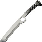 Pakistan 4457 Railroad Satin Carbon Steel Tanto Knife Twisted Handles