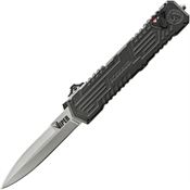 Schrade OTF3 Viper Assist Open Black Titanium Nitride Double Edge Dagger Out The Front Knife Black Handles