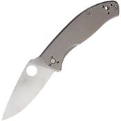 Spyderco 122TIP Tenacious R.I.L. Satin Knife Blue Titanium Handles