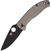 Spyderco 122TIBKP Tenacious R.I.L. Black Knife Blue Titanium Handles