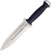 S-TEC 22010BL Tactical Satin Double Edge Throwing Knife Blue G10 Handles