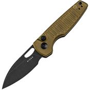 Kizer V2706A1 Parakeet Black Drop Point Button Lock Knife PEI Handles