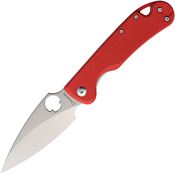 Daggerr 2MRDSW Zhalo Mini Stonewash D2 Carbon Steel Linerlock Knife Red G10 Handles