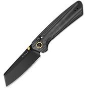 Kizer V3693A1 Madrac Black Cleaver Clutch Lock Knife Black Handles